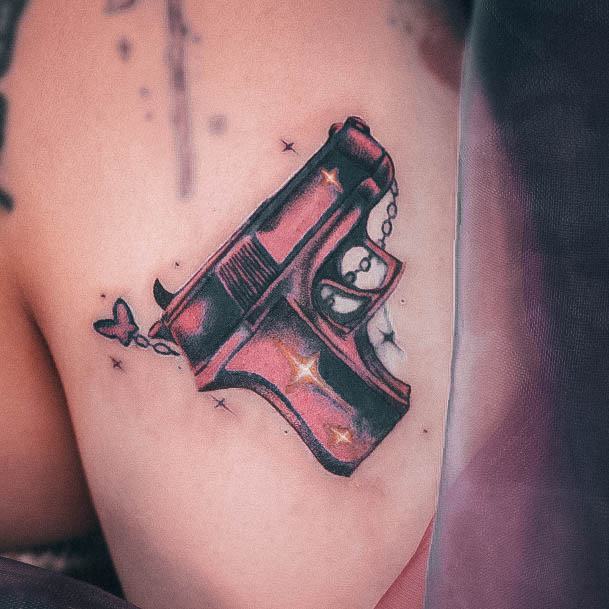 Great Gun Tattoos For Women