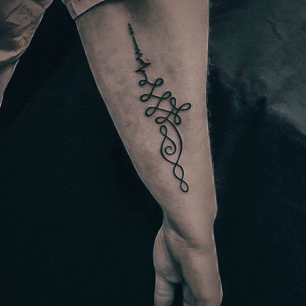 Great Heartbeat Tattoos For Women