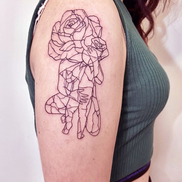 Great Hug Tattoos For Women