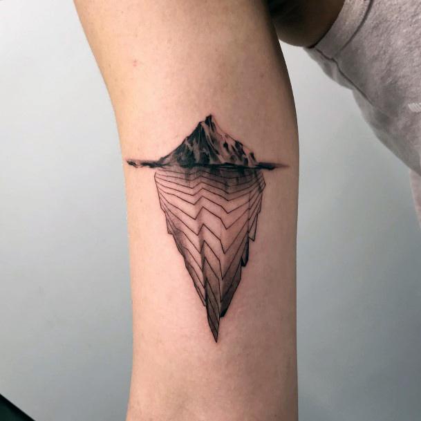 Great Iceberg Tattoos For Women