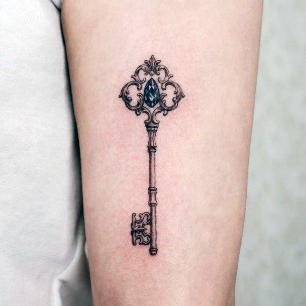 Great Key Tattoos For Women