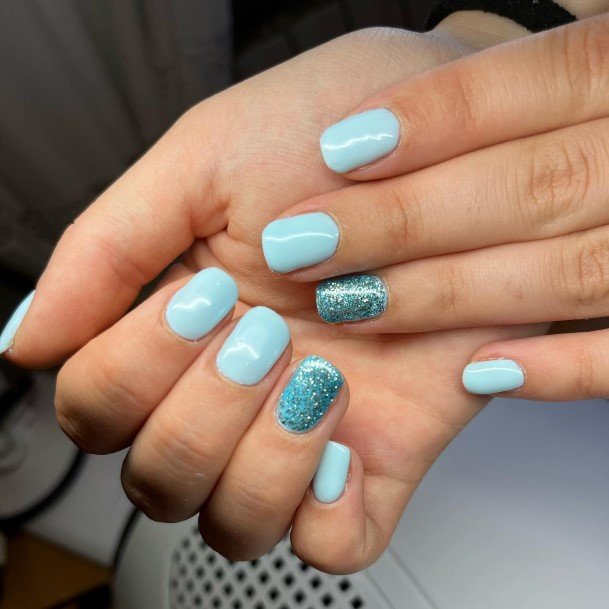 Great Light Blue Nails For Women