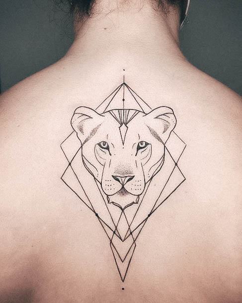 Great Lioness Tattoos For Women