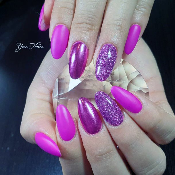 Great Magenta Nails For Women