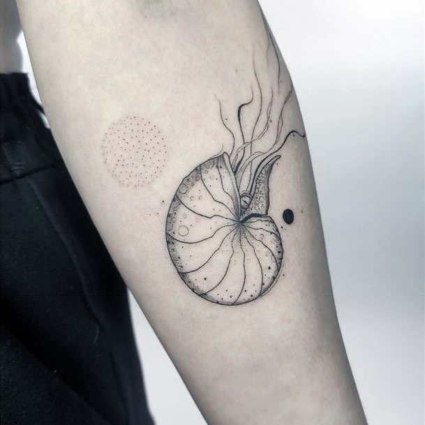 Great Nautilus Tattoos For Women