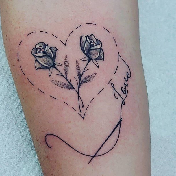 Great Needle And Thread Tattoos For Women