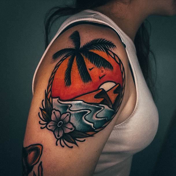 Great Ocean Tattoos For Women