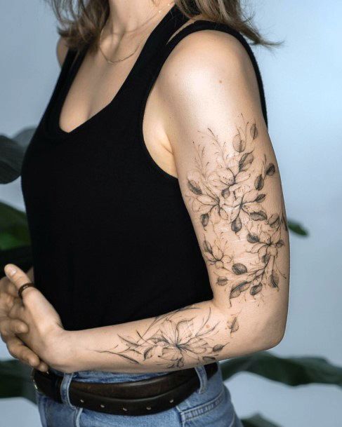 Great Olive Tree Tattoos For Women