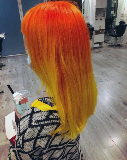 Great Orange Ombre Hairstyless For Women