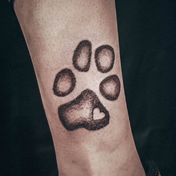 Great Paw Print Tattoos For Women