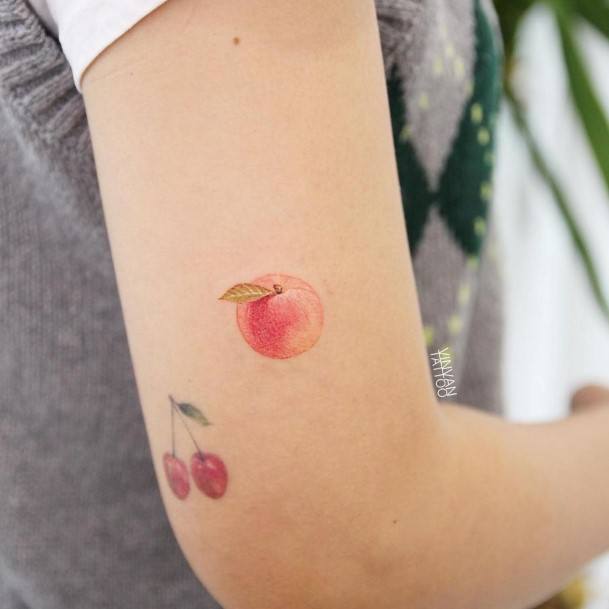 Great Peach Tattoos For Women