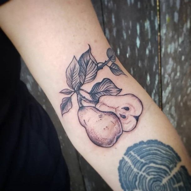 Great Pear Tattoos For Women