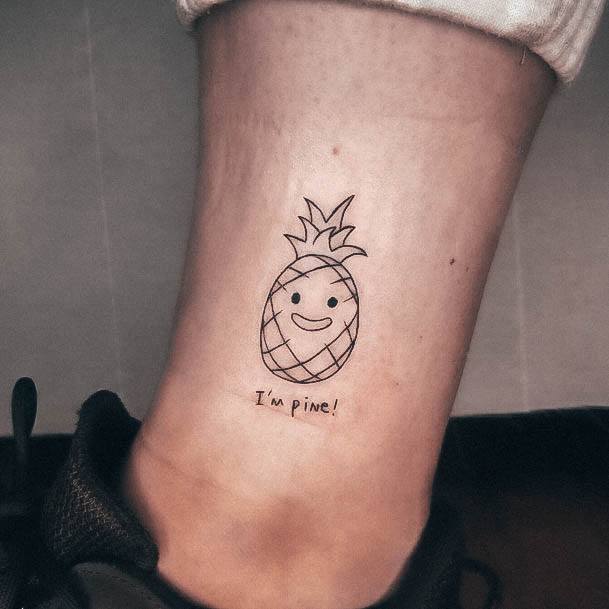 Great Pineapple Tattoos For Women