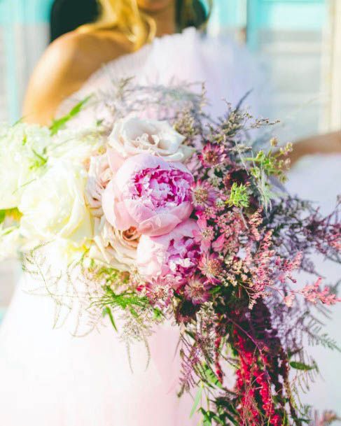 Great Pink Flowers Wedding