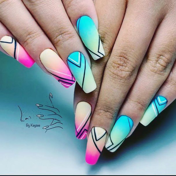 Great Pink Summer Nails For Women