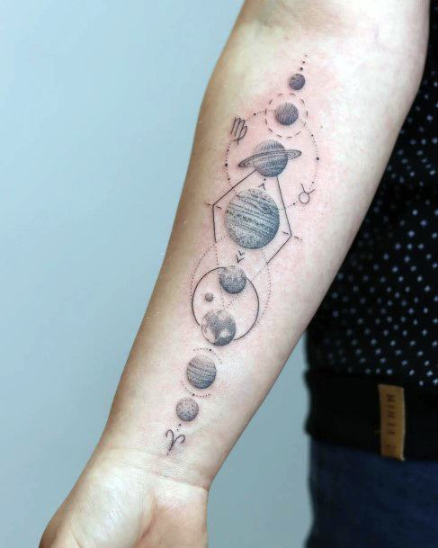 Great Pluto Tattoos For Women