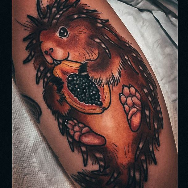 Great Porcupine Tattoos For Women