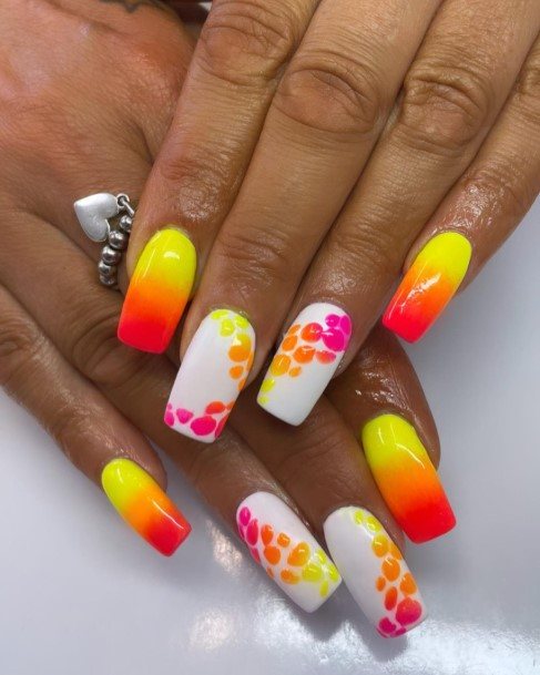 Great Red And Yellow Nails For Women