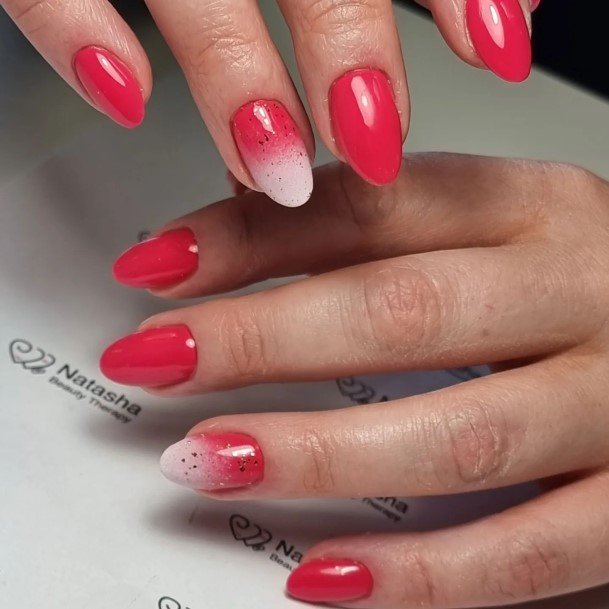 Great Red Ombre Nails For Women