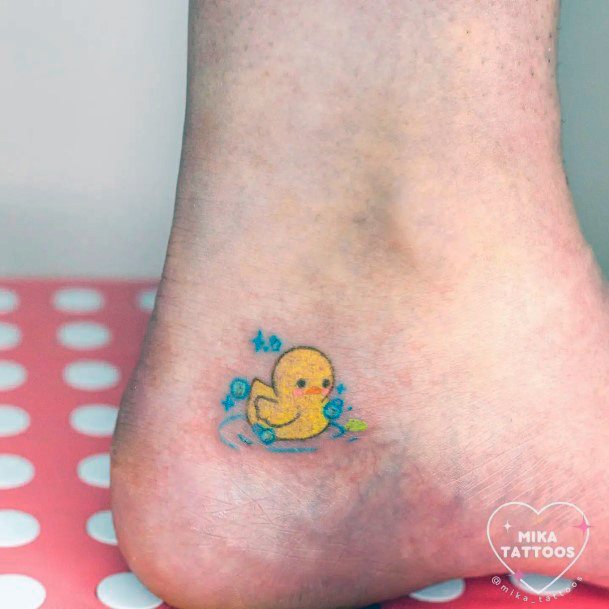 Great Rubber Duck Tattoos For Women