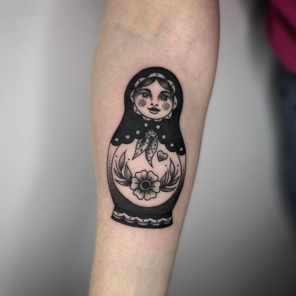 Great Russian Nesting Doll Matryoshka Tattoos For Women