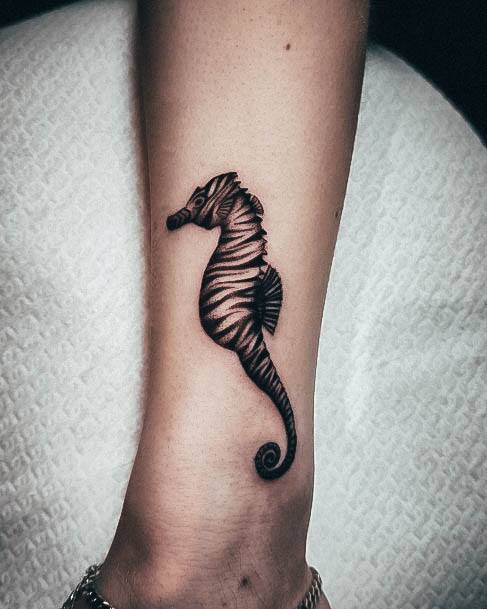 Great Seahorse Tattoos For Women