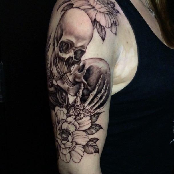 Great Skeleton Tattoos For Women