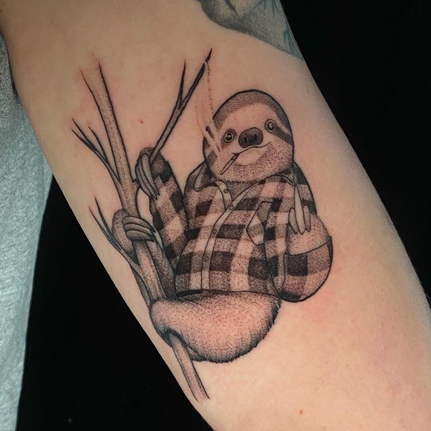 Great Sloth Tattoos For Women