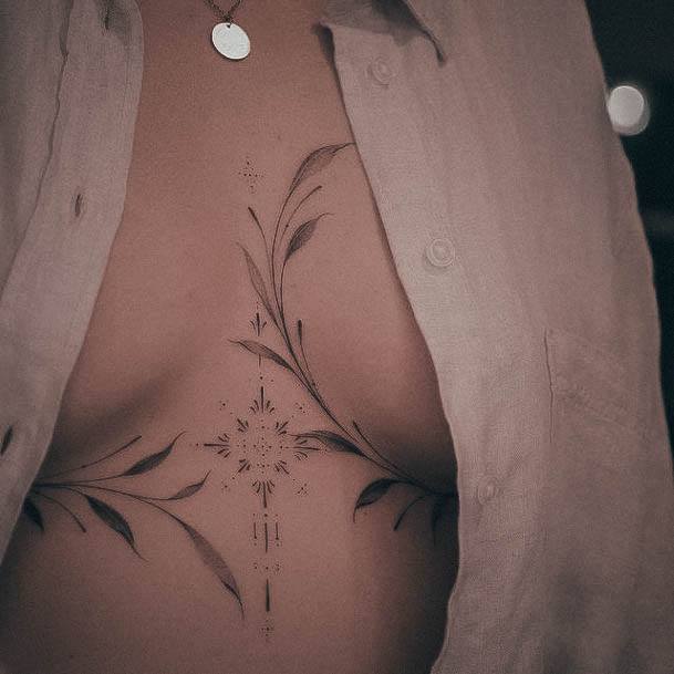 Great Small Chest Tattoos For Women