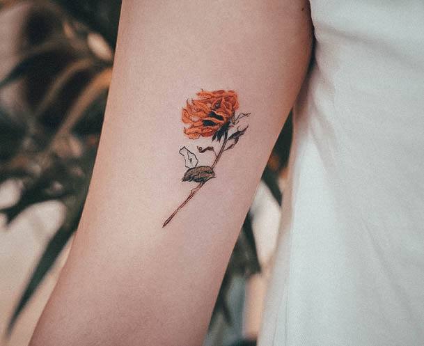 Great Small Sunflower Tattoos For Women