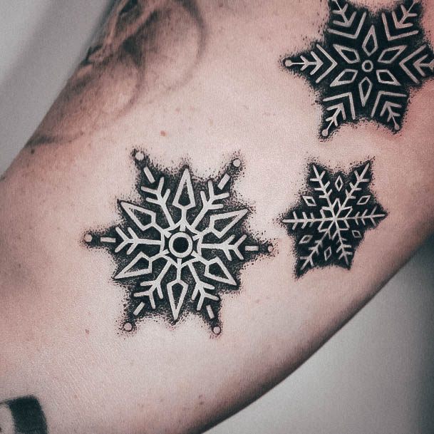 Great Snowflake Tattoos For Women