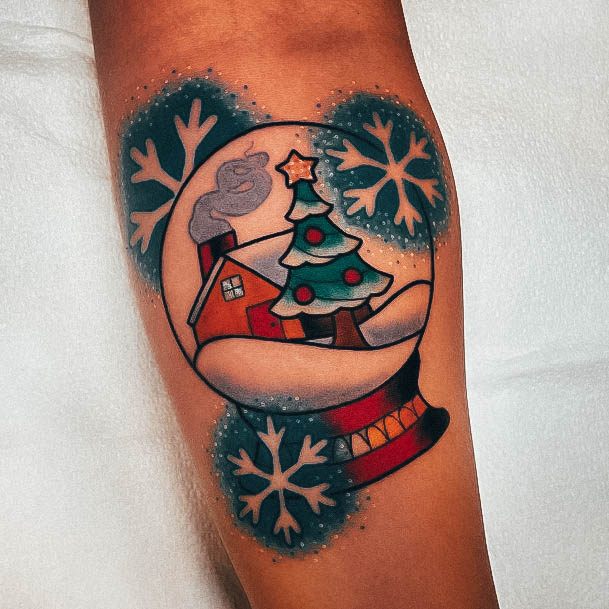 Great Snowglobe Tattoos For Women