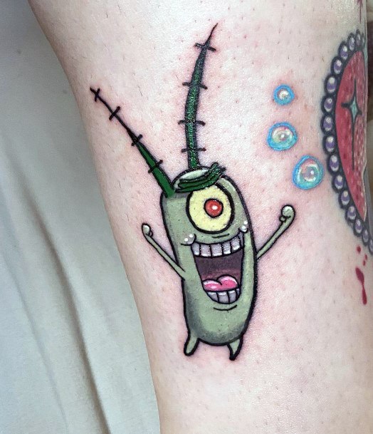 Great Spongebob Tattoos For Women