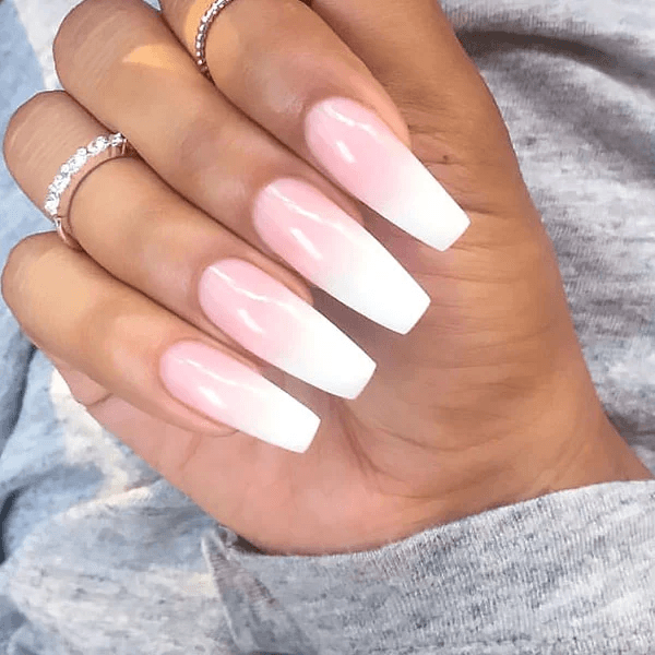 Great Square Ombre Nails For Women