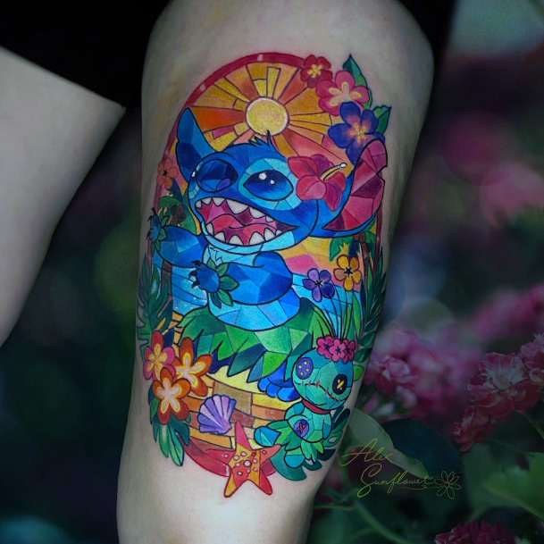 Great Stained Glass Tattoos For Women