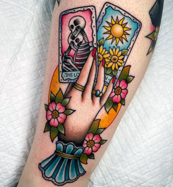 Great Tarot Card Tattoos For Women