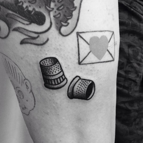 Great Thimble Tattoos For Women