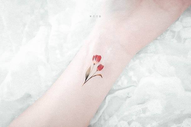 Great Tulip Tattoos For Women