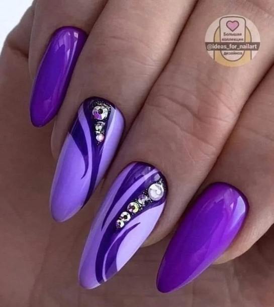 Great Violet Nails For Women