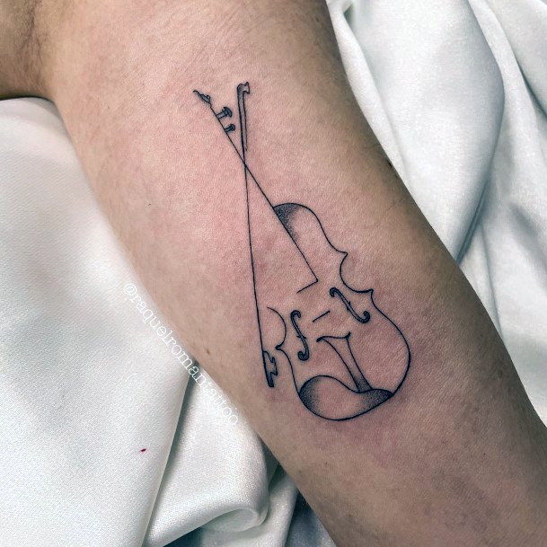 Great Violin Tattoos For Women