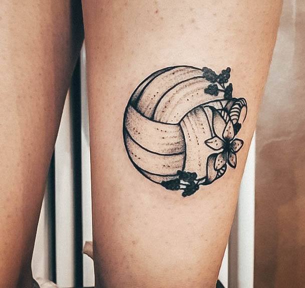 Great Volleyball Tattoos For Women