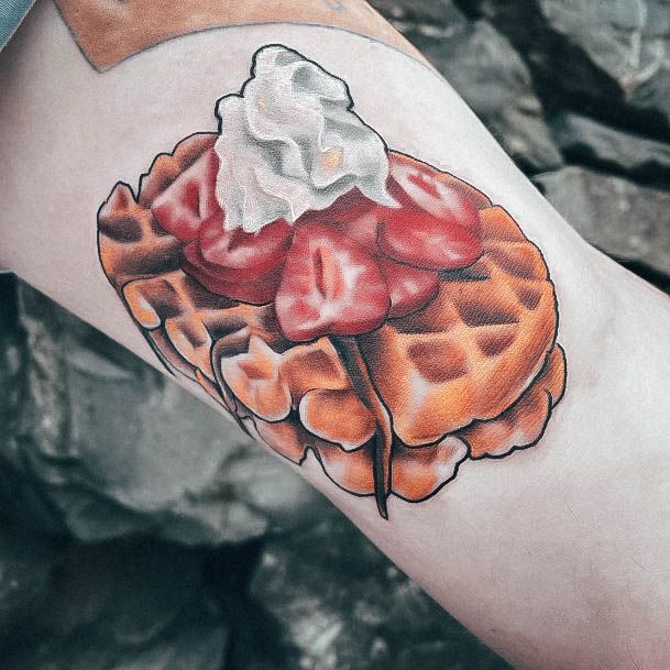 Great Waffle Tattoos For Women