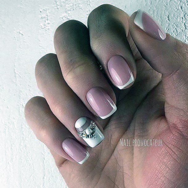 Great White Dress Nails For Women