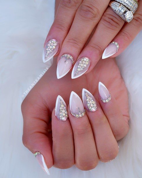 Great White French Nails For Women