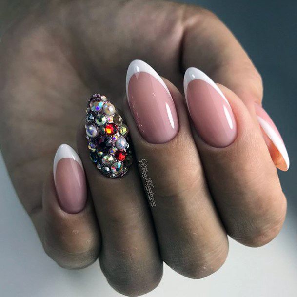 Great White Prom Nails For Women