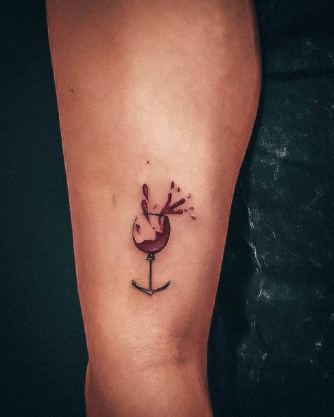 Great Wine Tattoos For Women