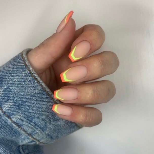 Great Yellow French Tip Nails For Women