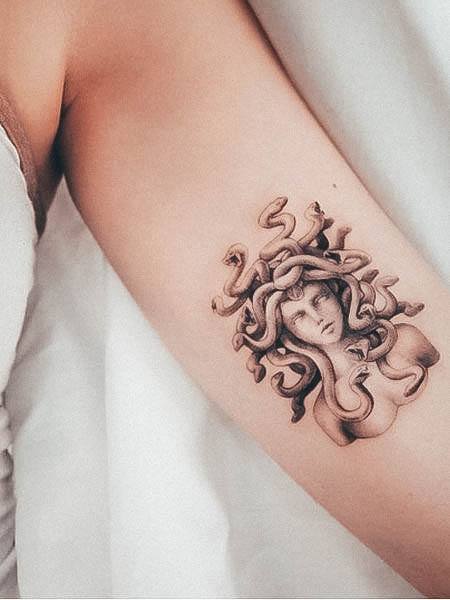 Greek Mythology Medusa Female Tattoo Designs