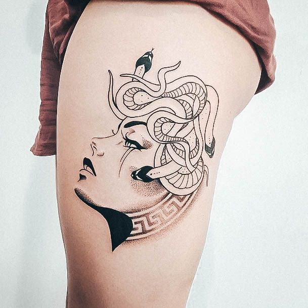 Greek Mythology Medusa Girls Tattoo Ideas