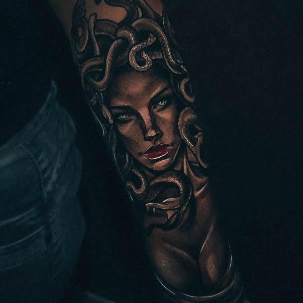 Greek Mythology Medusa Tattoos For Girls